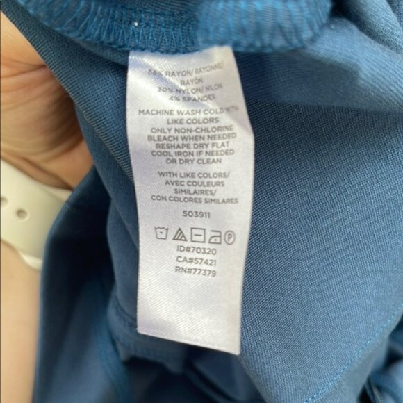 Ann Taylor Blue A-Line Knee-Length Skirt for Work Size 00P - Picture 6 of 6